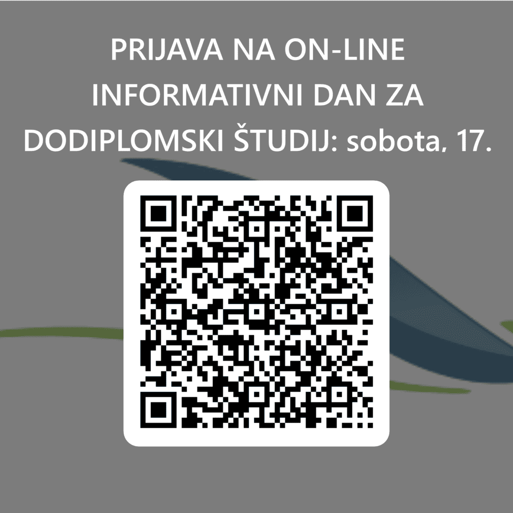 Koda Qr Za Prijava Na On Line Informativni Dan Za Dodiplomski Študij Sobota, 17. Februar